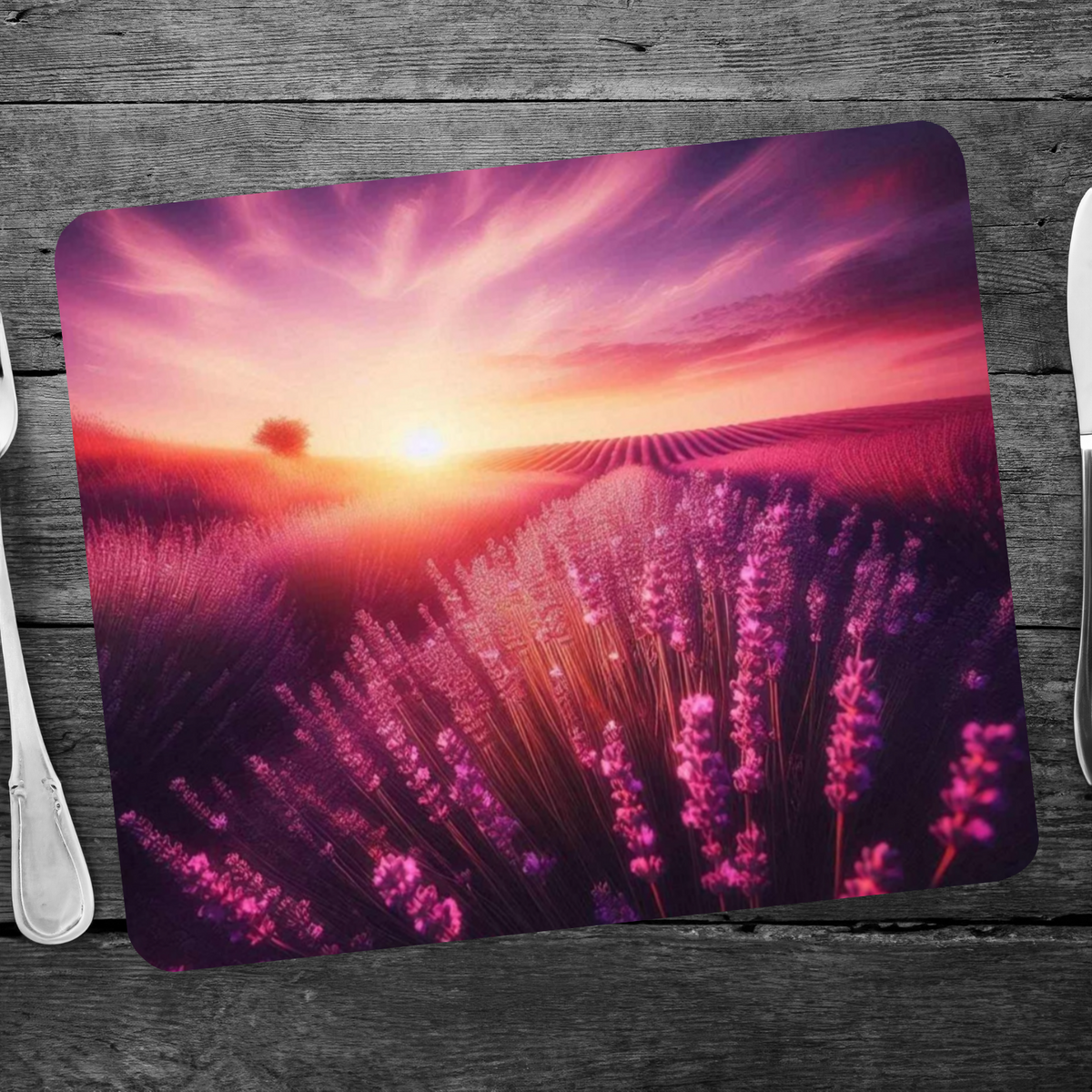 Lavender Fields Style 2 Wooden Placemat