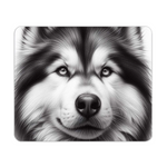 Black and White Dog Style 1 Wooden Placemat