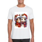 Cute Christmas HorseUnisex TShirt 1. 14 colours. 8 sizes.