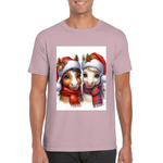 Cute Christmas HorseUnisex TShirt 1. 14 colours. 8 sizes.