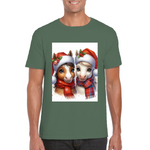 Cute Christmas HorseUnisex TShirt 1. 14 colours. 8 sizes.