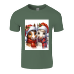 Cute Christmas HorseUnisex TShirt 1. 14 colours. 8 sizes.