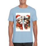 Cute Christmas Horse Unisex TShirt 2. 14 colours. 8 sizes.