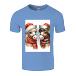 Cute Christmas Horse Unisex TShirt 2. 14 colours. 8 sizes.