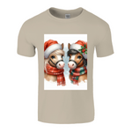 Cute Christmas Horse Unisex TShirt 2. 14 colours. 8 sizes.