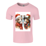 Cute Christmas Horse Unisex TShirt 2. 14 colours. 8 sizes.