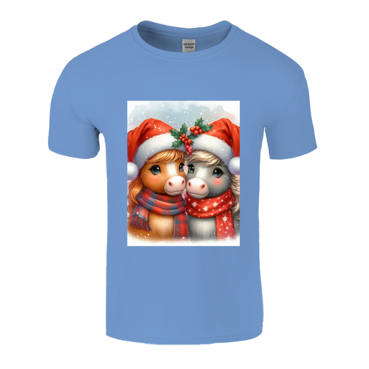 Cute Christmas Horse Unisex TShirt 3. 14 colours. 8 sizes.