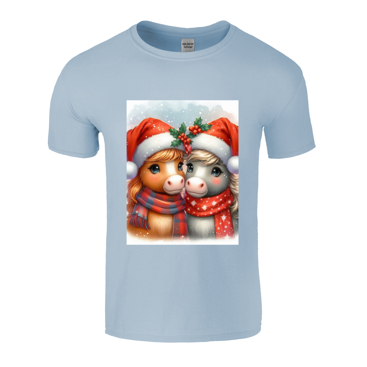 Cute Christmas Horse Unisex TShirt 3. 14 colours. 8 sizes.