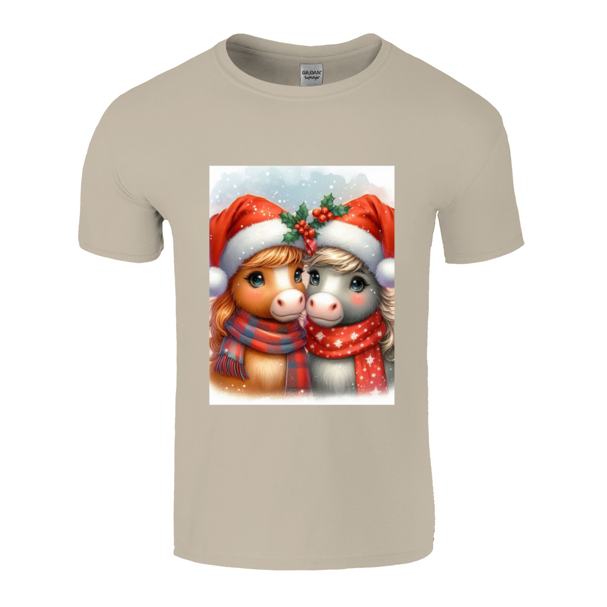 Cute Christmas Horse Unisex TShirt 3. 14 colours. 8 sizes.