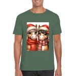 Cute Christmas Horse Unisex TShirt 4. 14 colours. 8 sizes.