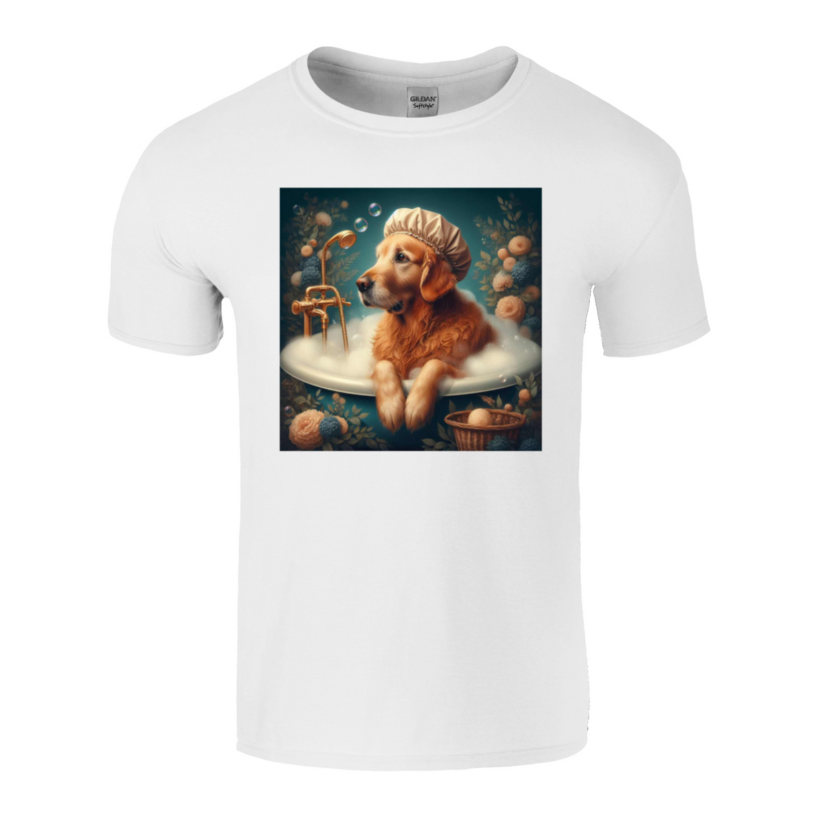 dog in the bath tshirt 1