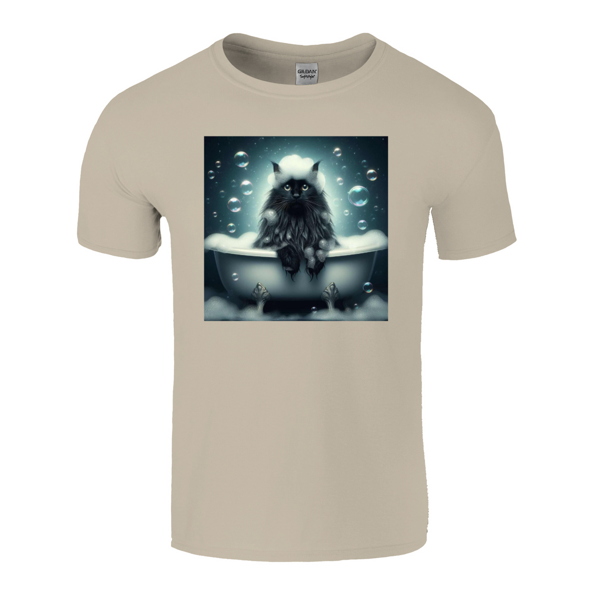 cat in the bath tshirt 1