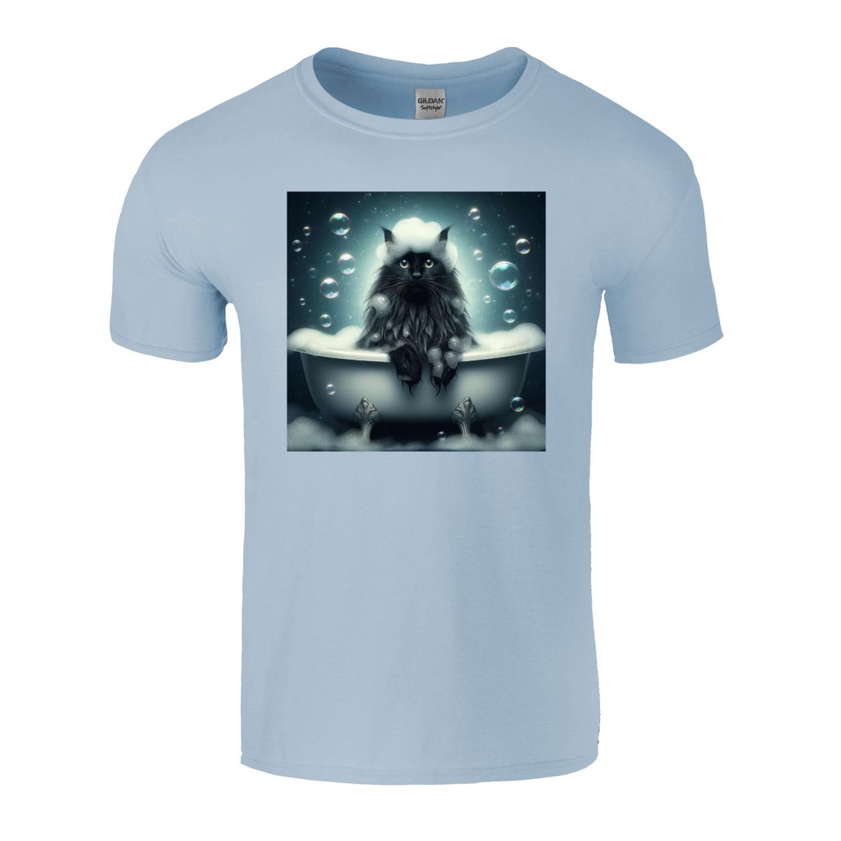 cat in the bath tshirt 1