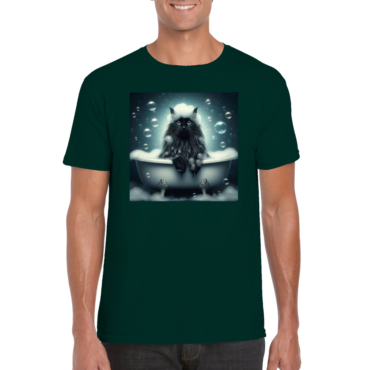 cat in the bath tshirt 1