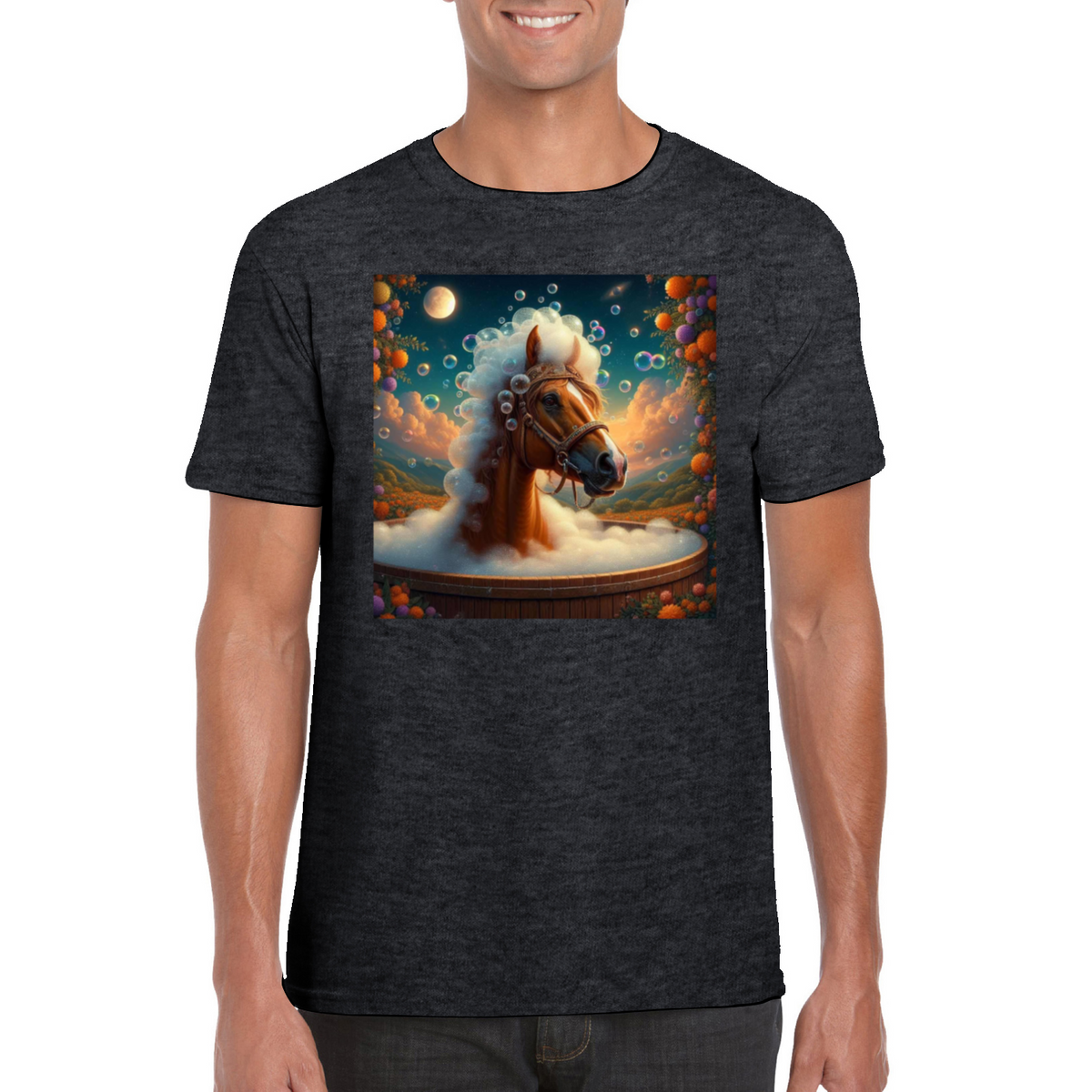 horse in the bath tshirt 1