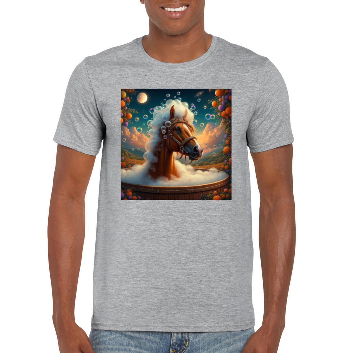 horse in the bath tshirt 1