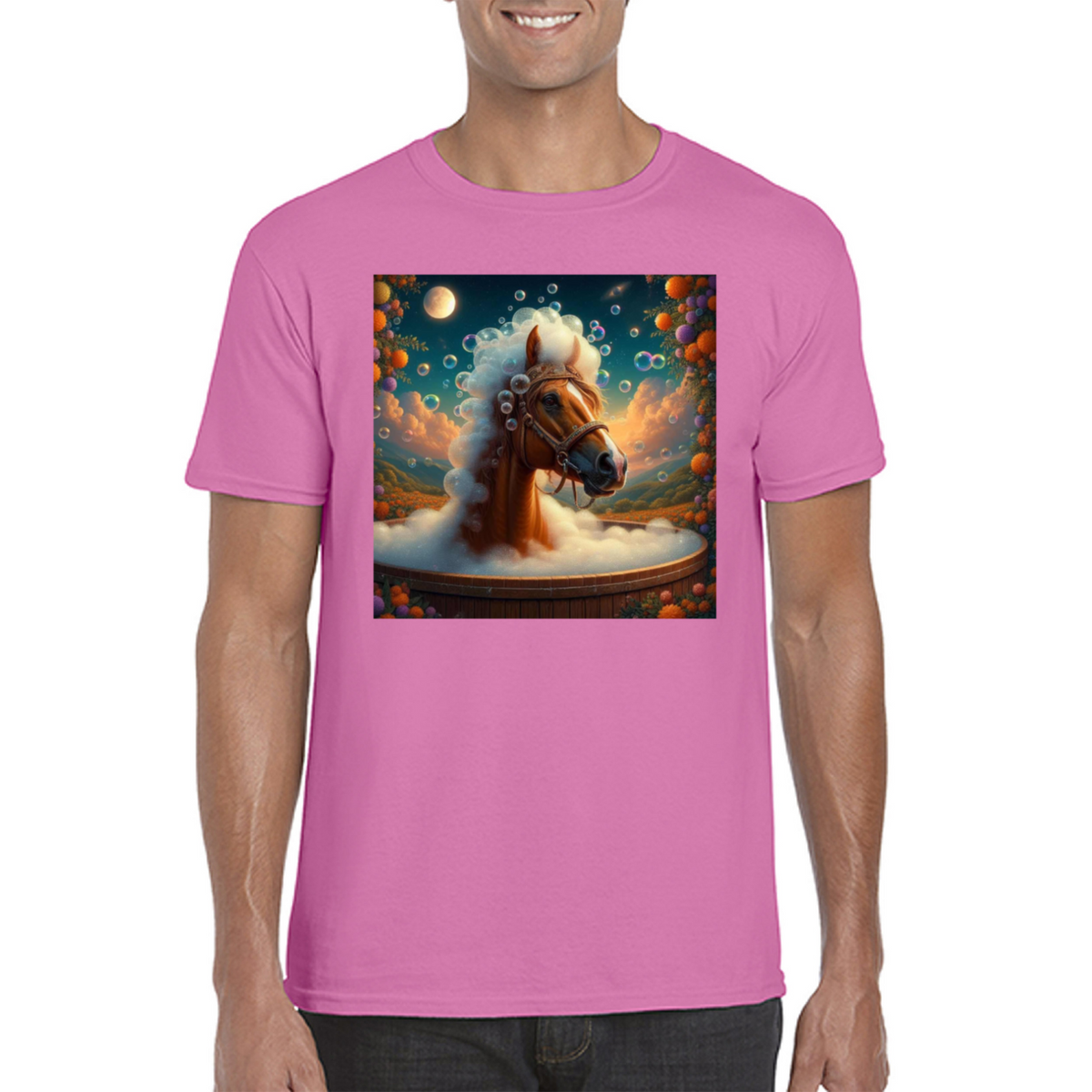 horse in the bath tshirt 1