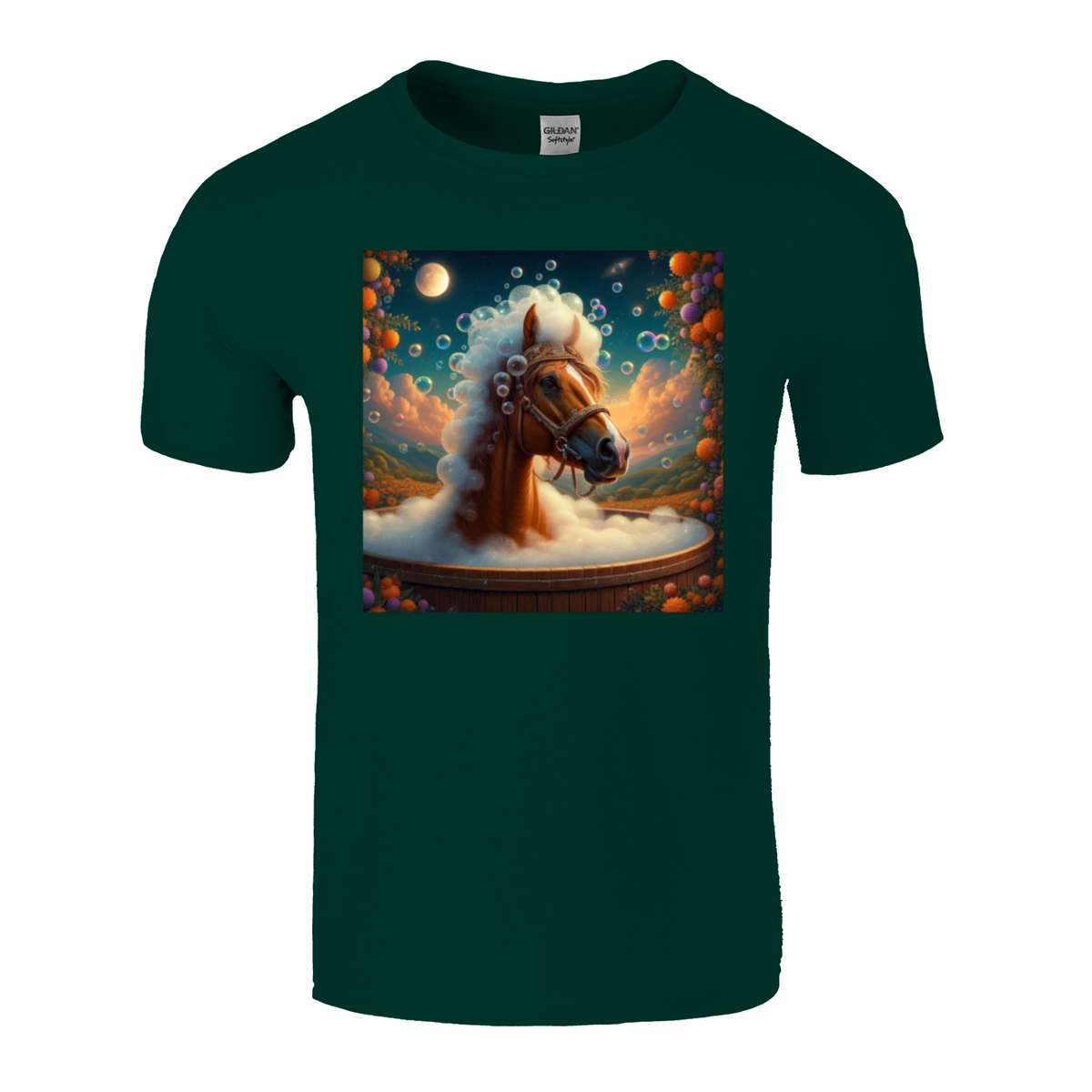 horse in the bath tshirt 1