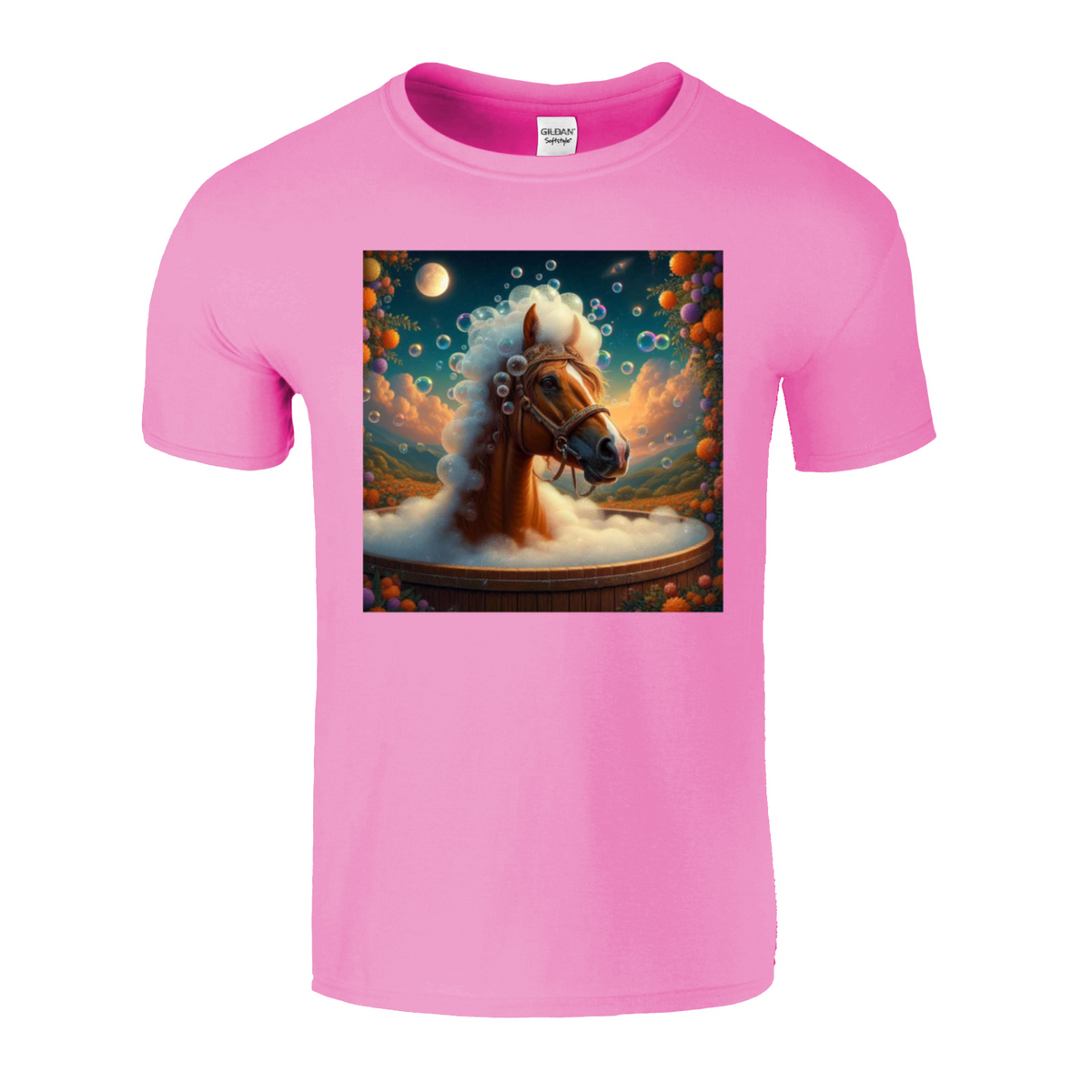 horse in the bath tshirt 1