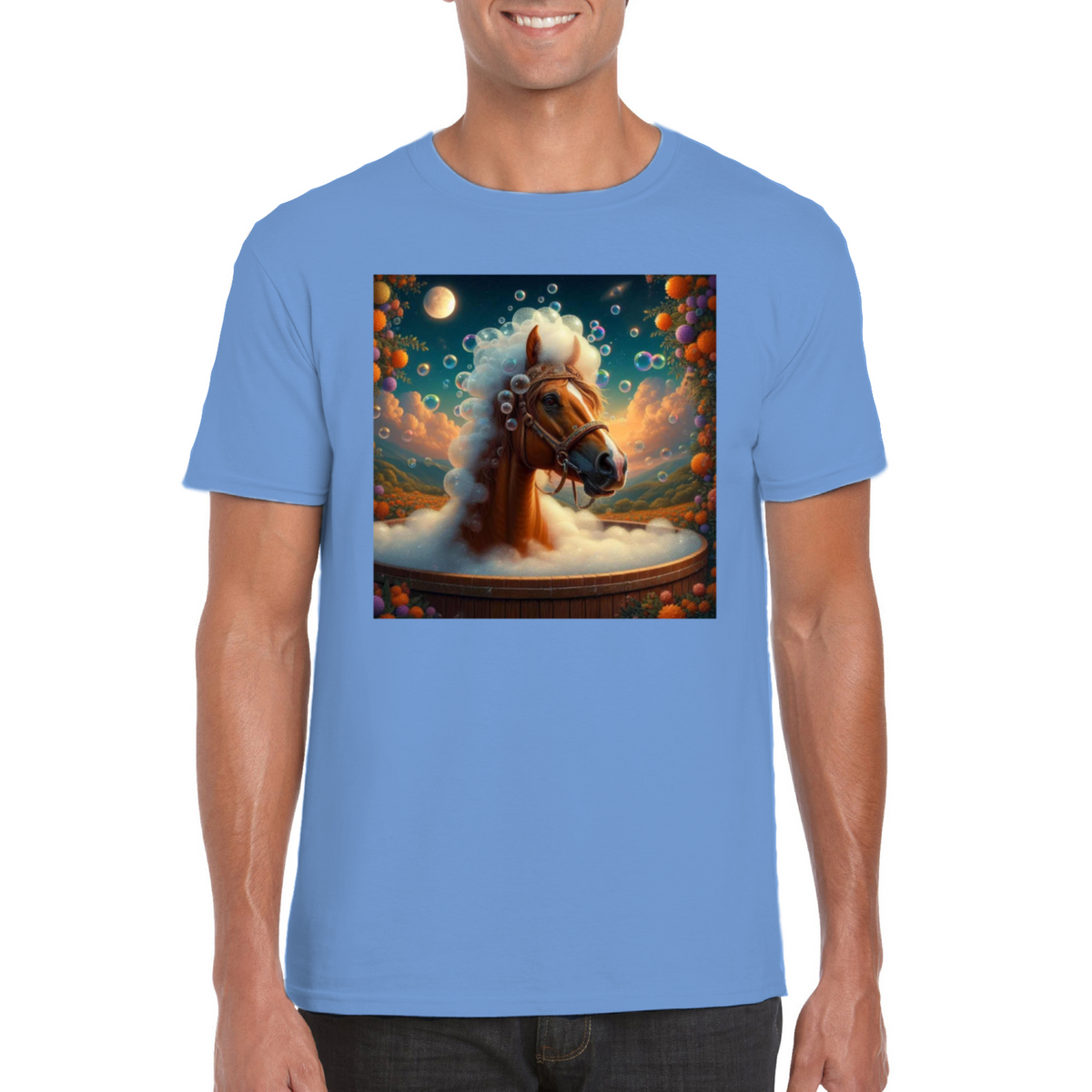 horse in the bath tshirt 1