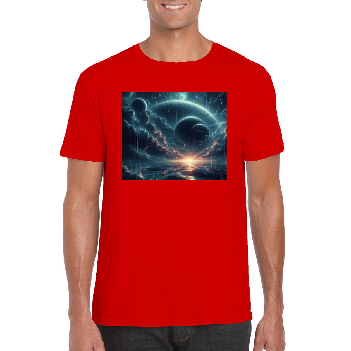 futuristic landscape tshirt 1