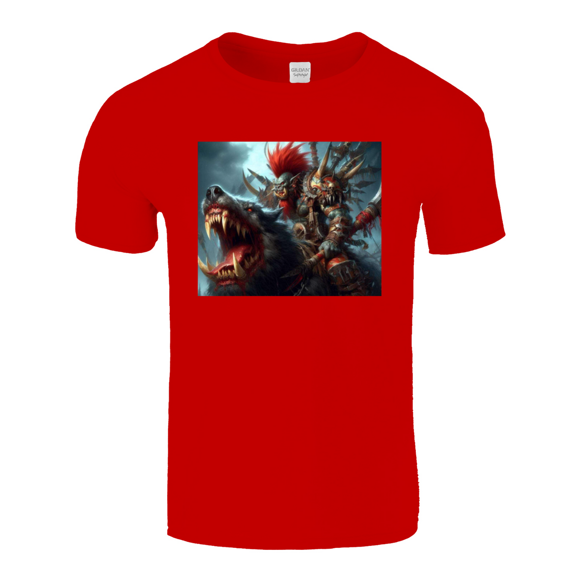 orc riding wolf tshirt 1