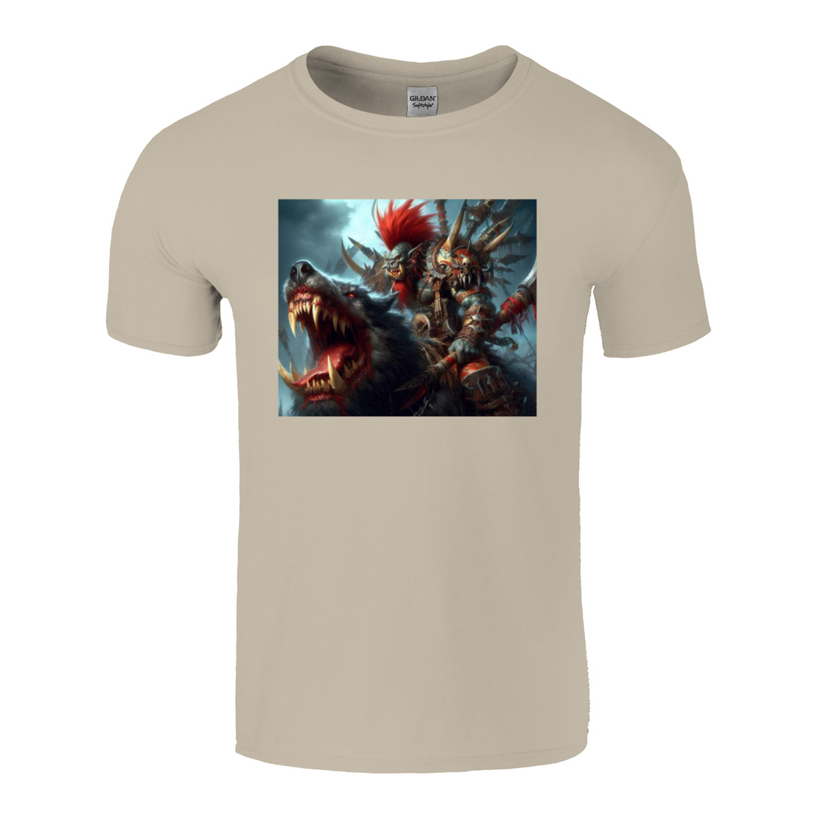 orc riding wolf tshirt 1