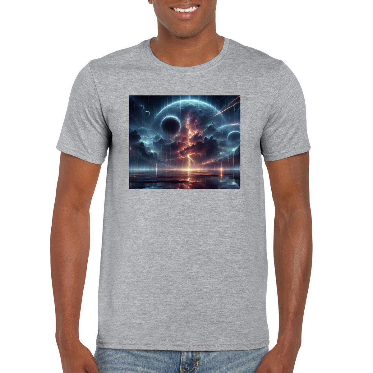 futuristic landscape tshirt 2