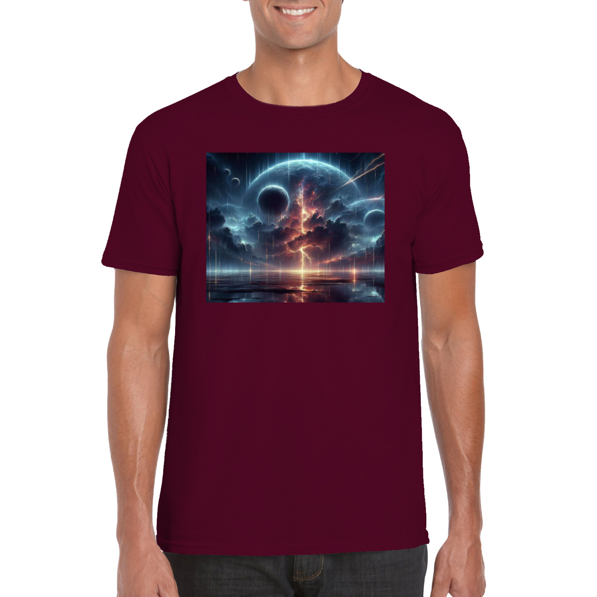 futuristic landscape tshirt 2