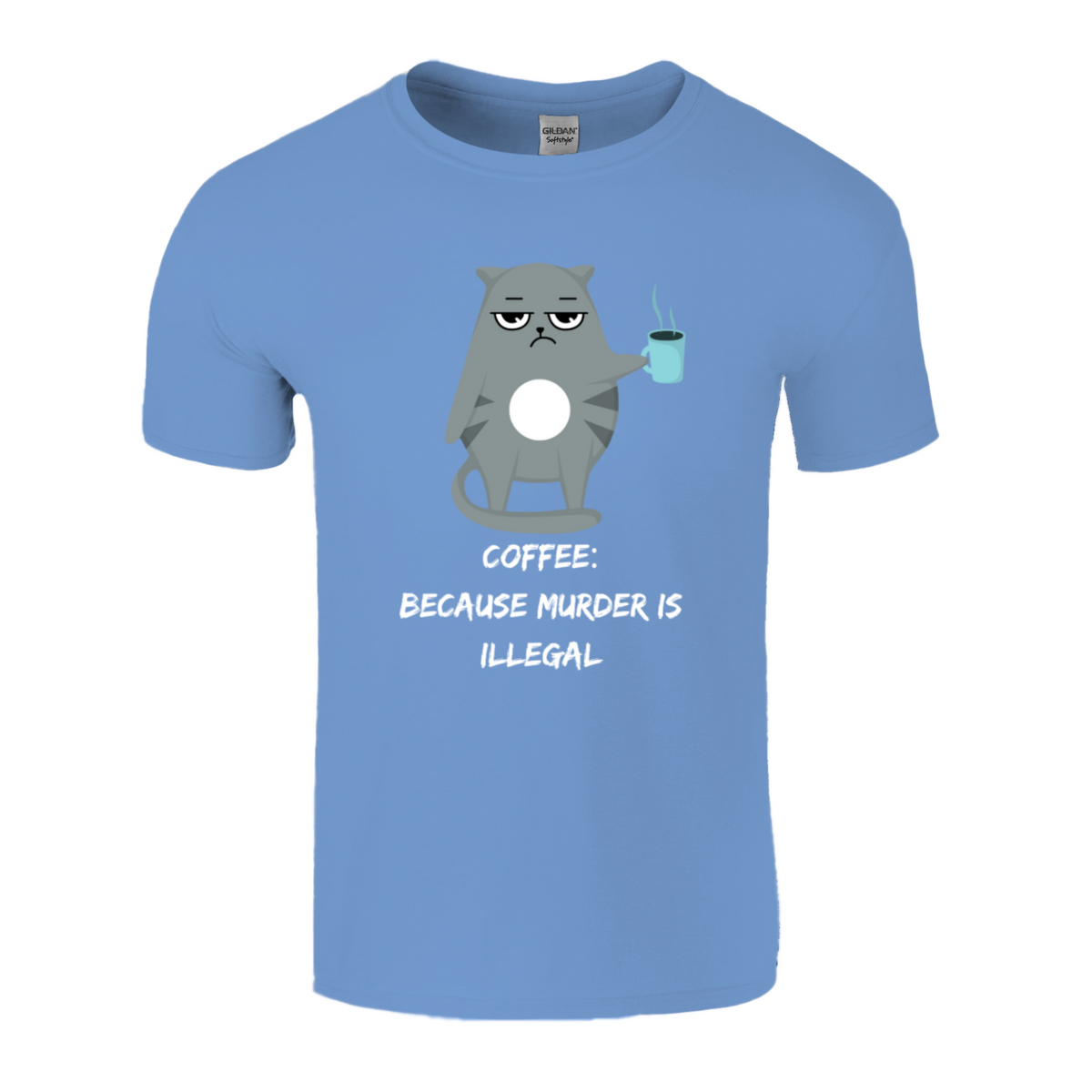 coffee because murder is illegal tshirt