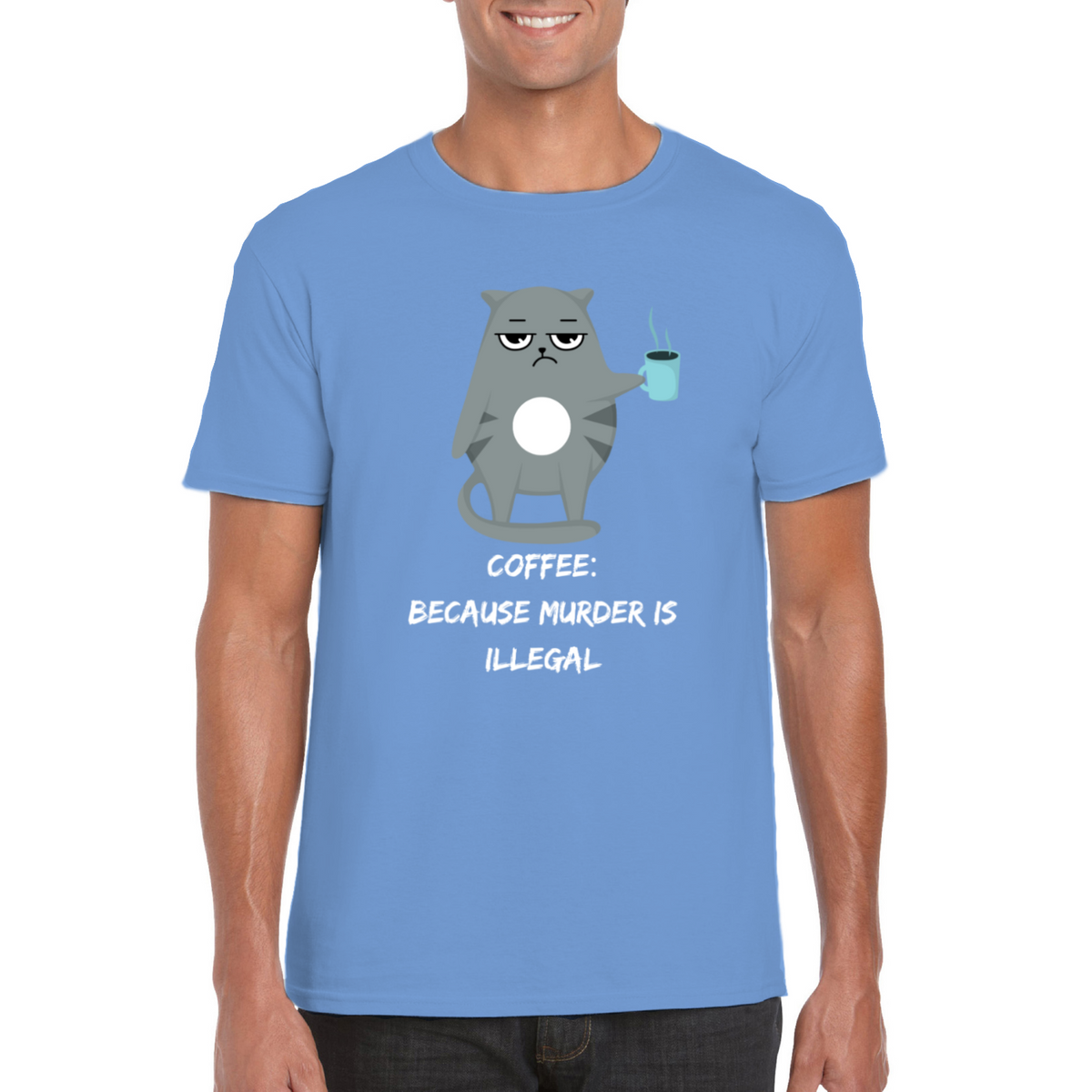 coffee because murder is illegal tshirt