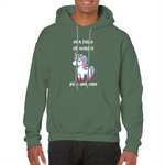 in a field of horses be a unicorn hoodie