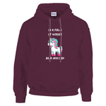 in a field of horses be a unicorn hoodie