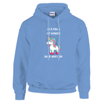 in a field of horses be a unicorn hoodie