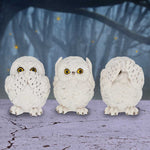 Three Wise Owls 8cm