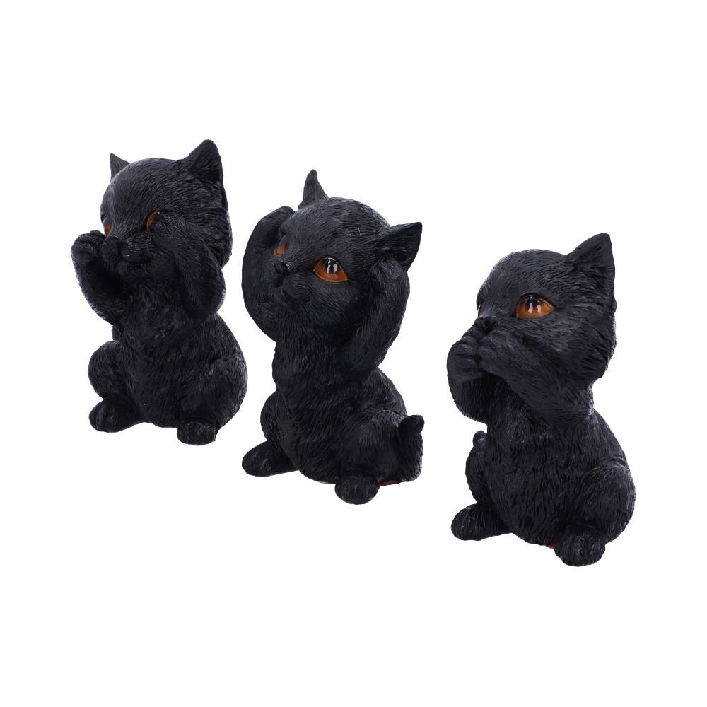 Three Wise Kitties 8.8cm