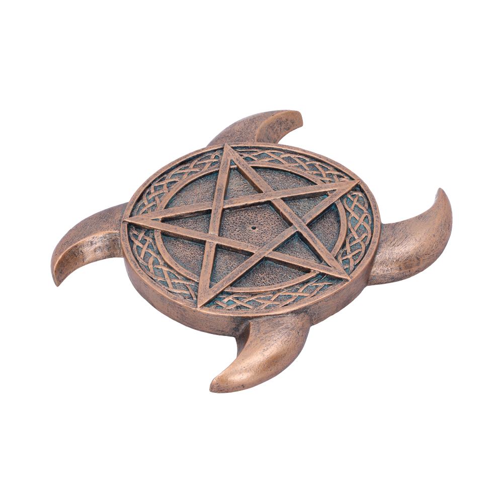 Triple Moon Pentacle Incense Burner 15.5cm