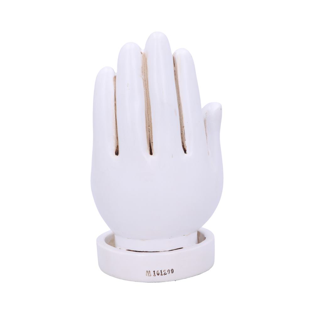 Palmistry Backflow Incense Burner (White) 12cm