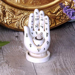 Palmistry Backflow Incense Burner (White) 12cm