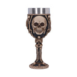 Three Wise Skeleton Goblet 20cm