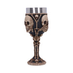 Three Wise Skeleton Goblet 20cm