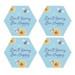 Don't Worry Be Happy Coaster Set