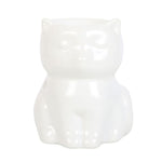 Shiny White Cat Oil Burner