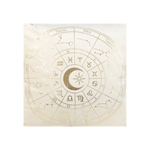 35cm Square Off White Astrology Wheel Cushion