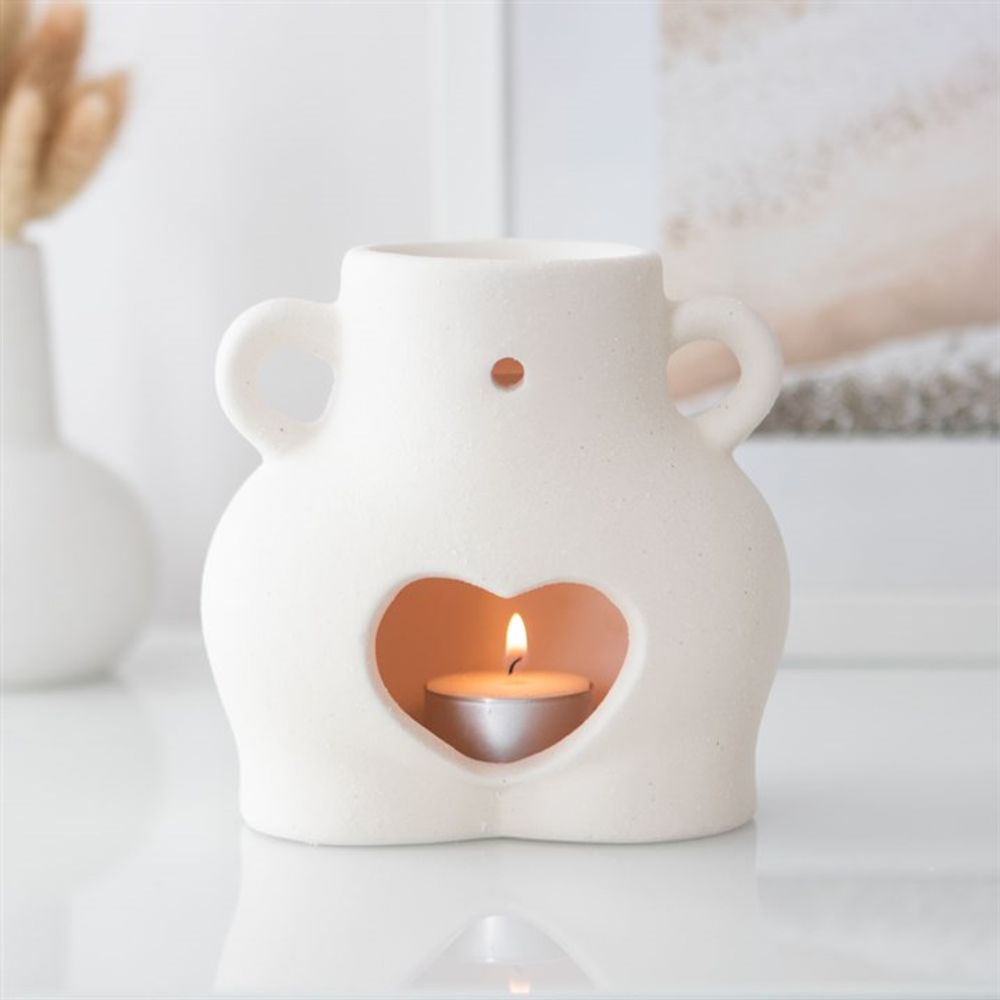 Cream Speckle Bum Oil Burner