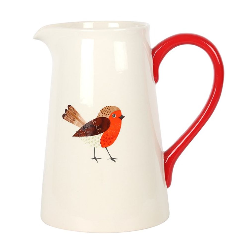 Large Robin Flower Jug