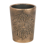 Green Man Bronze Terracotta Plant Pot by Lisa Parker