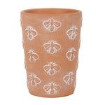 Large Terracotta Bee Pattern Plant Pot