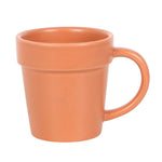 Plain Plant Pot Ceramic Mug and Shovel Spoon