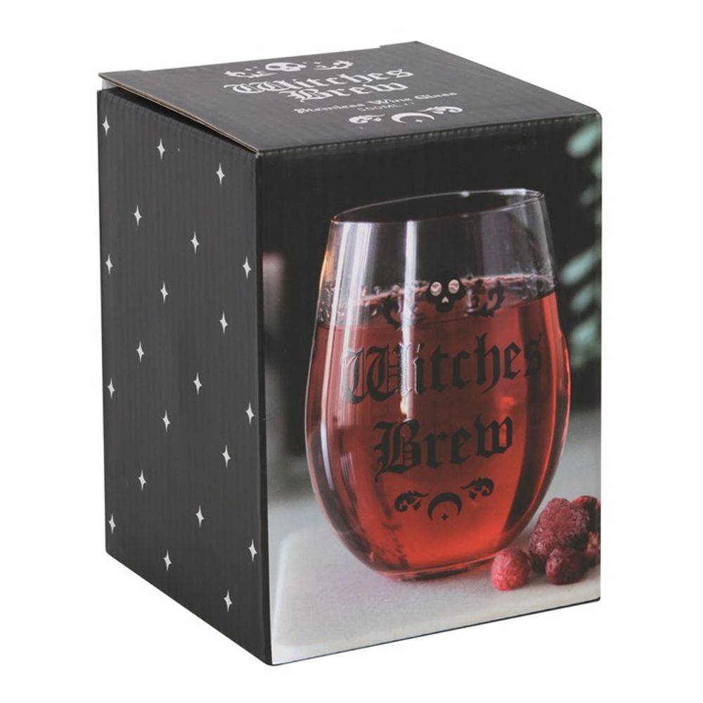 Witches Brew Stemless Wine Glass